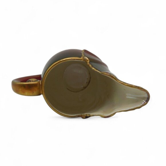 CARLTON WARE Rouge Royale Burgundy Red Bowl and Creamer England Vintage - Picture 4 of 16